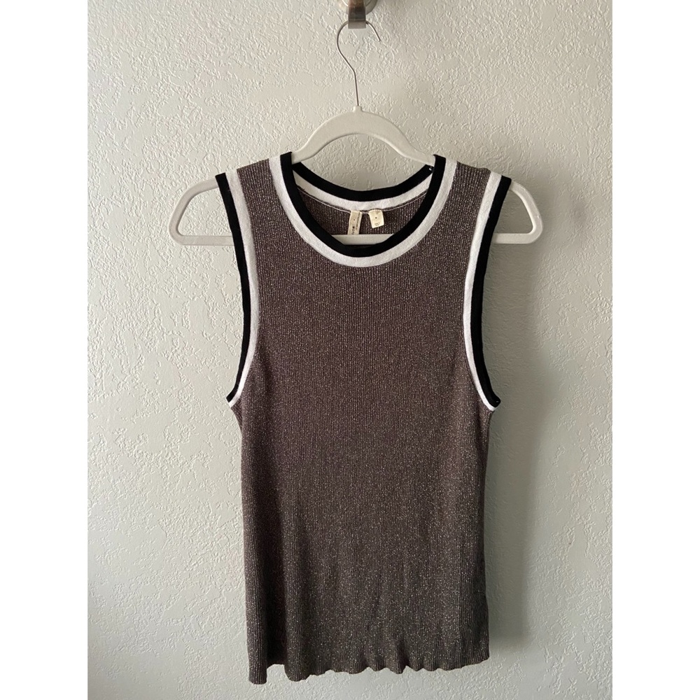 Anthropologie Sparkle Sweater Tank M